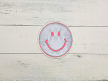 Tornister/ Ranzen - Patch Smiley reflektierend/neonpink