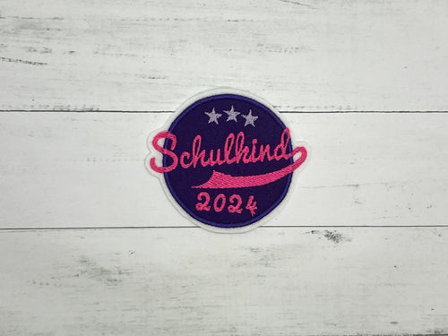 Schulkind 2025 lila/grelles pink/flieder