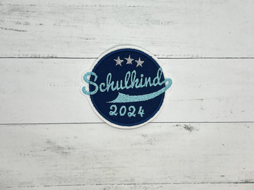 Schulkind 2025 dunkelblau/türkis/grau