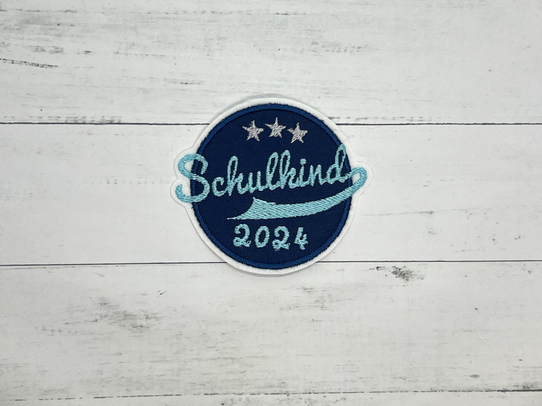 Schulkind 2024 dunkelblau/türkis/grau
