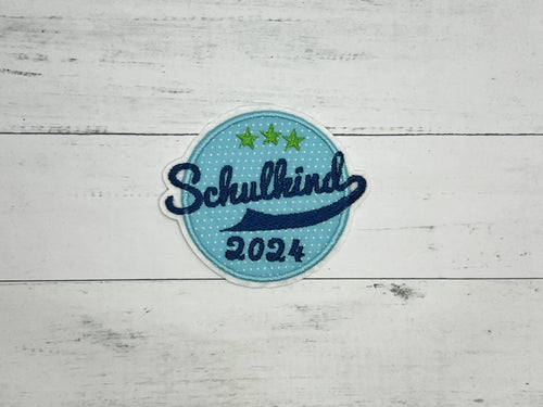 Schulkind 2025 türkis/dunkelblau/grün