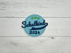 Schulkind 2024 türkis/dunkelblau/grün
