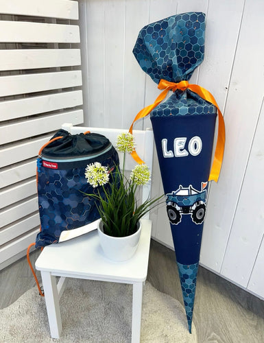 Schultüte Monstertruck passend zum Tornister Eldrador Lava Dragon