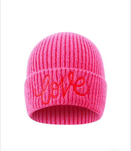 Mütze Love in pink