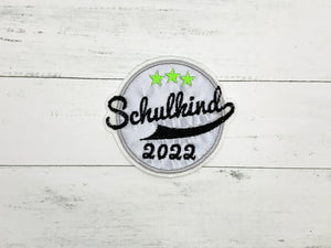Klett-Applikation Schulkind 2022, reflektierend/schwarz/neongrün