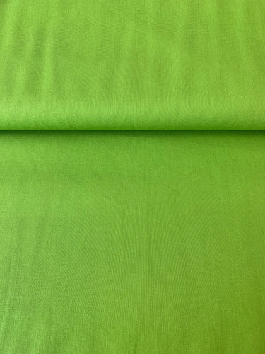 Baumwollstoff Uni (kiwi-)grün