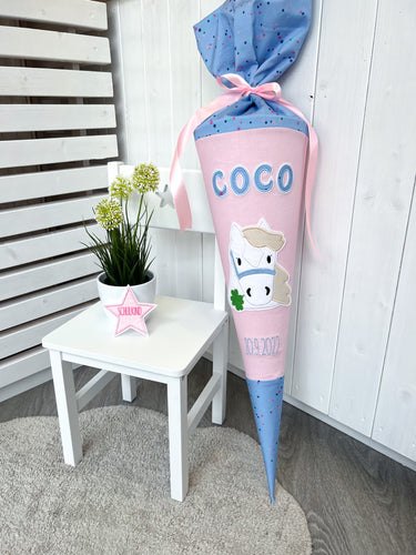 Schultüte Pferd im „Bärzaubernd-Design“