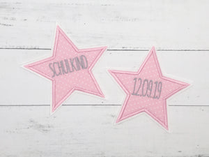 Sterne-Set mit Schulkind & deinem Wunschdatum